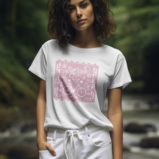 Playera Papel Picado Rosa